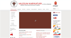 Desktop Screenshot of muzeumkarykatury.pl