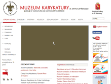 Tablet Screenshot of muzeumkarykatury.pl